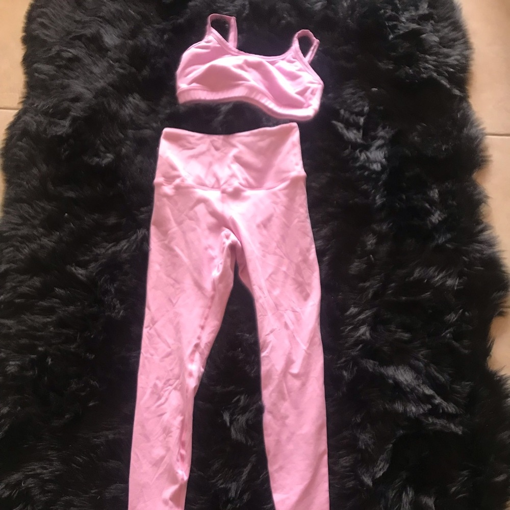 Saski pink gym set S pants M top